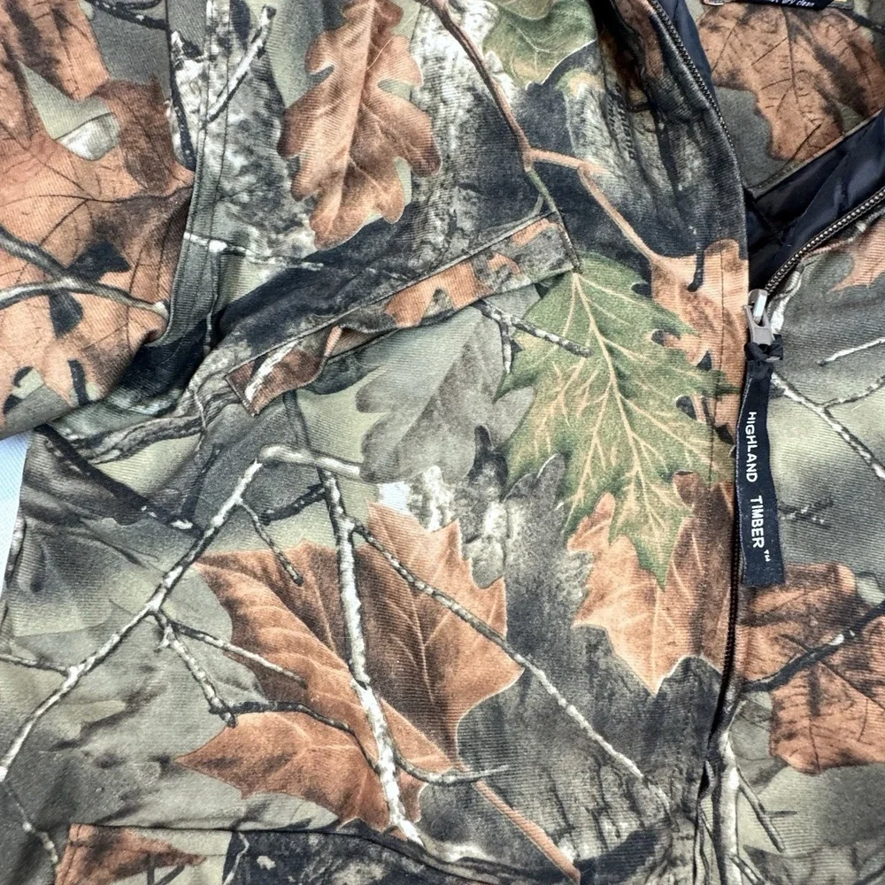 Trail Crest Kids Highland Timber Camo Jacket L Full Zip Insulated Hunting‎ Coat